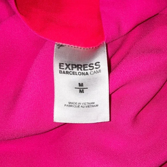 Express Women's Barcelona Reversible Camisole Tank Top Pink Orange Y2K Size M - Picture 11 of 13